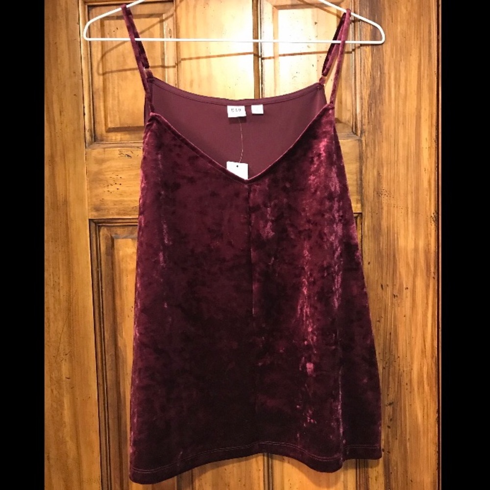 Gap velvet top